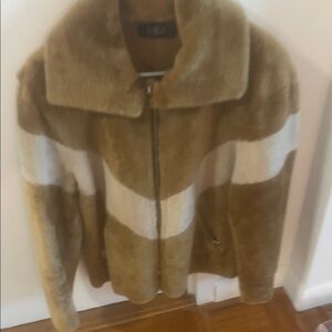 Luxurious Brown and Cream Teddy Jacket